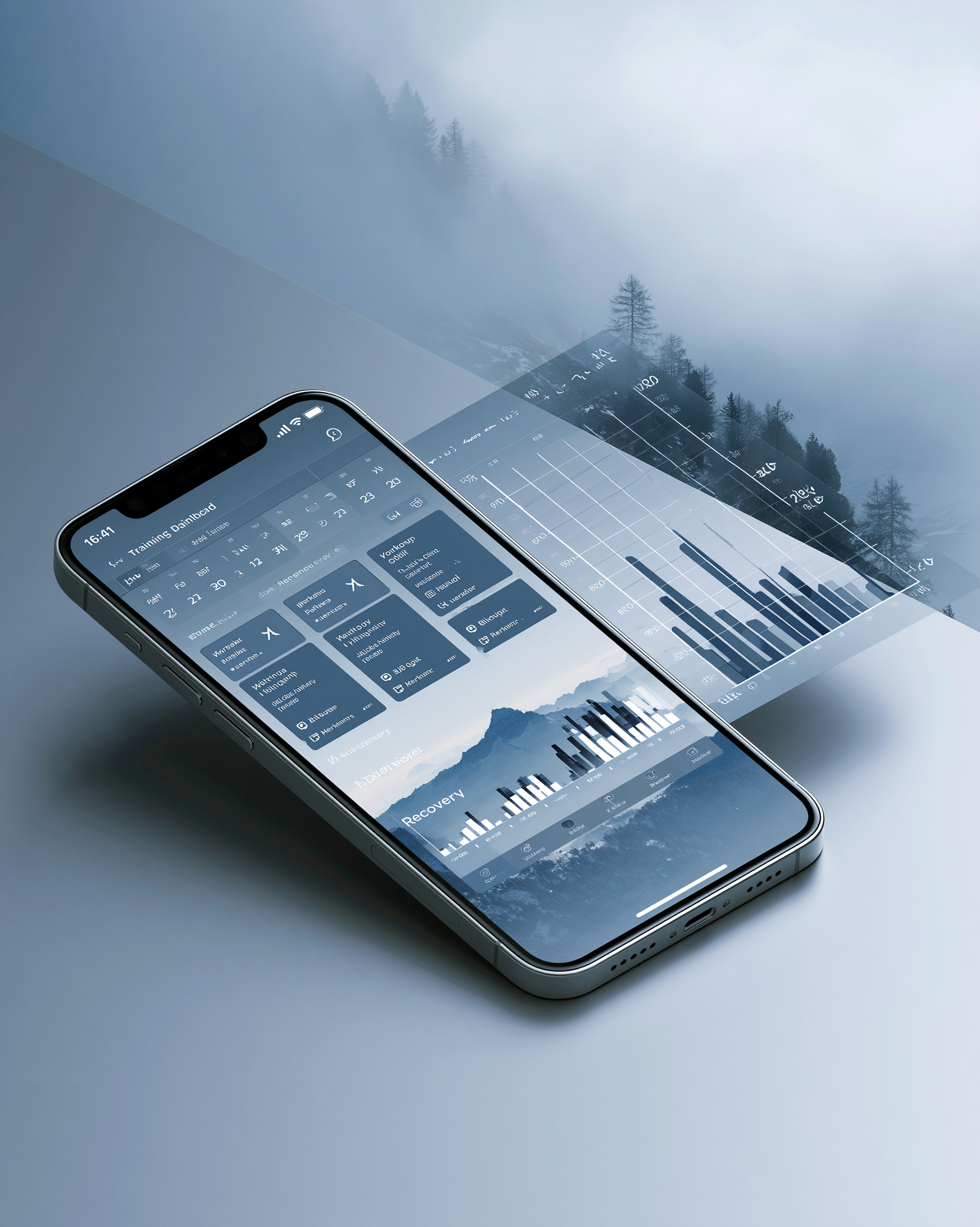 Mobile planning interface for a self-coached athlete.