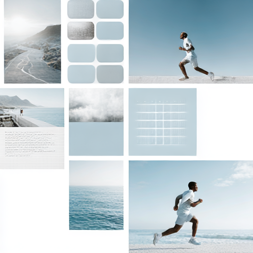 Runner moving along a quiet coastal road.